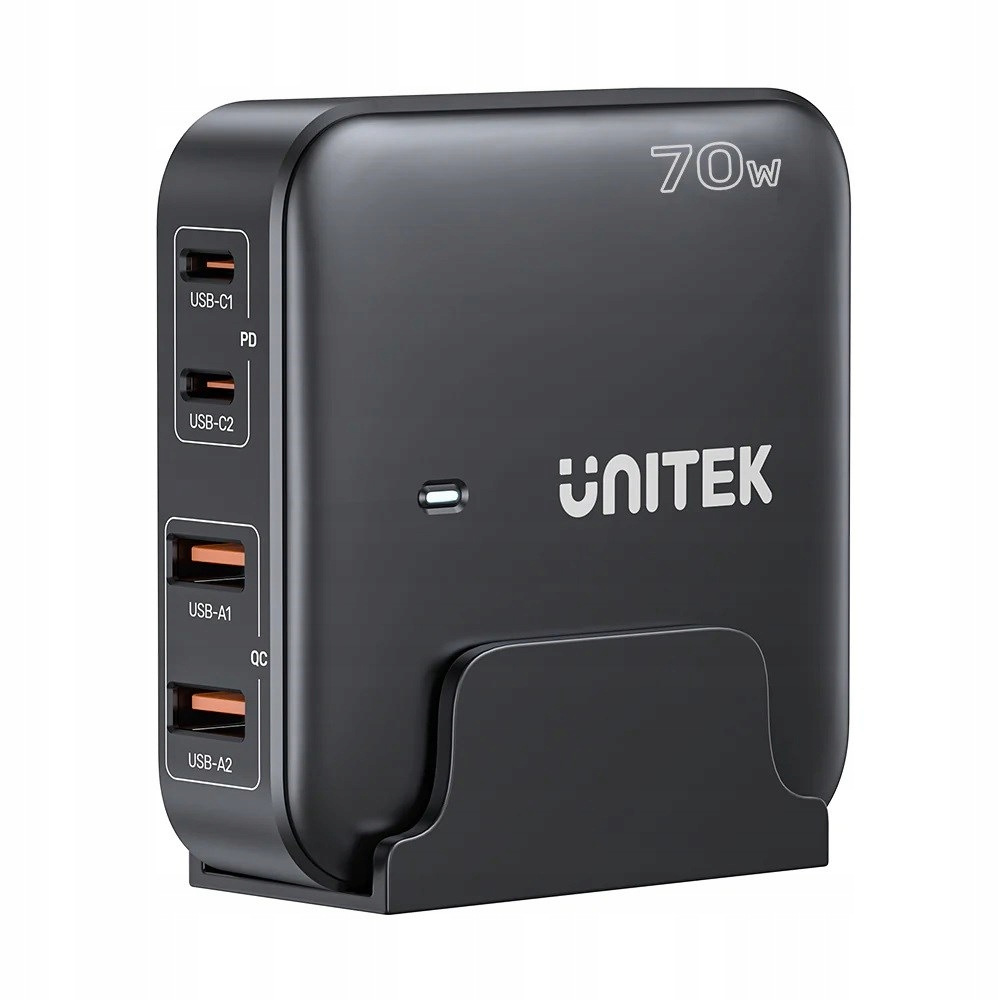 Unitek Stolní Nabíječka Gan 70W 2XUSB-A 2XUSB-C