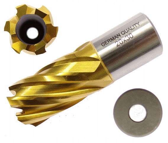 Wiertło Rurowe 20mm Trepanacyjne Koronowe Frez Trepanacyjny 20x30mm Hss