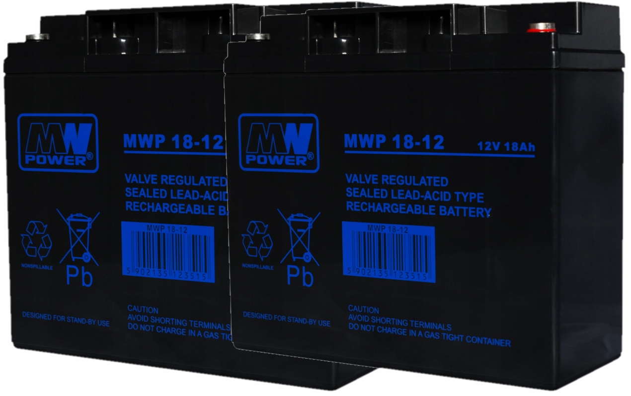 APCRBC50 RBC 50 #50 ZESTAW AKUMULATORÓW PAKIET BATERII UPS APC 2x MWP 18-12