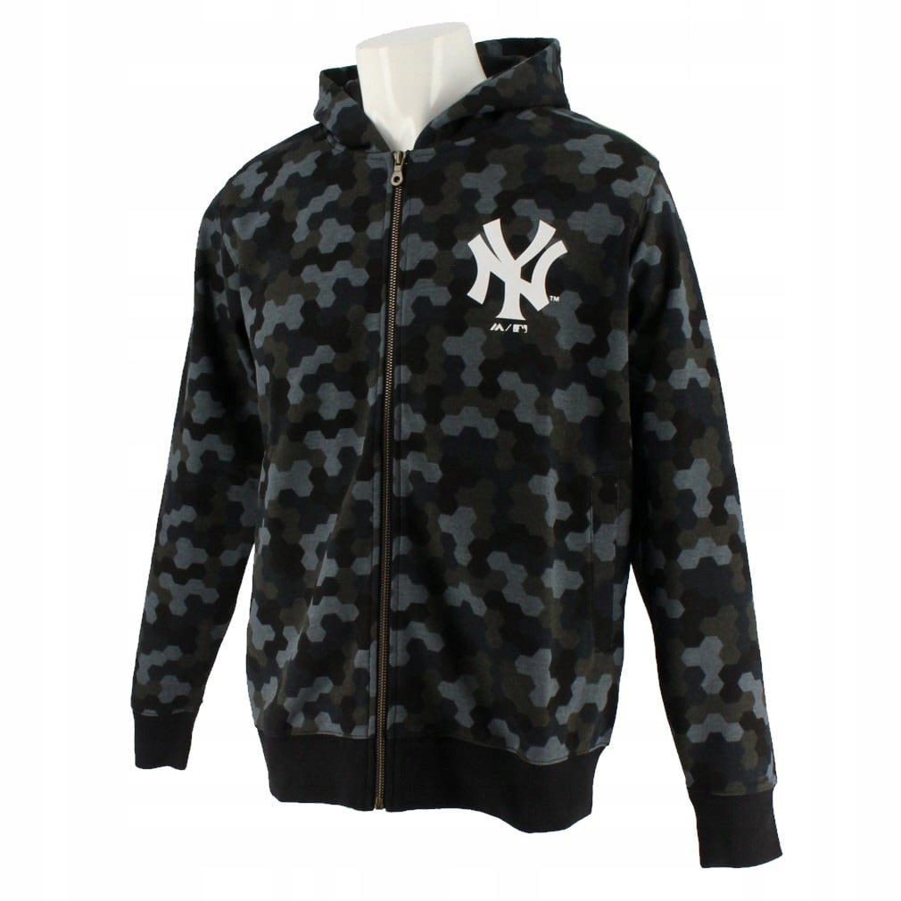 Mikina New York Yankees Majestic Pixel Maskáčový Mlb M