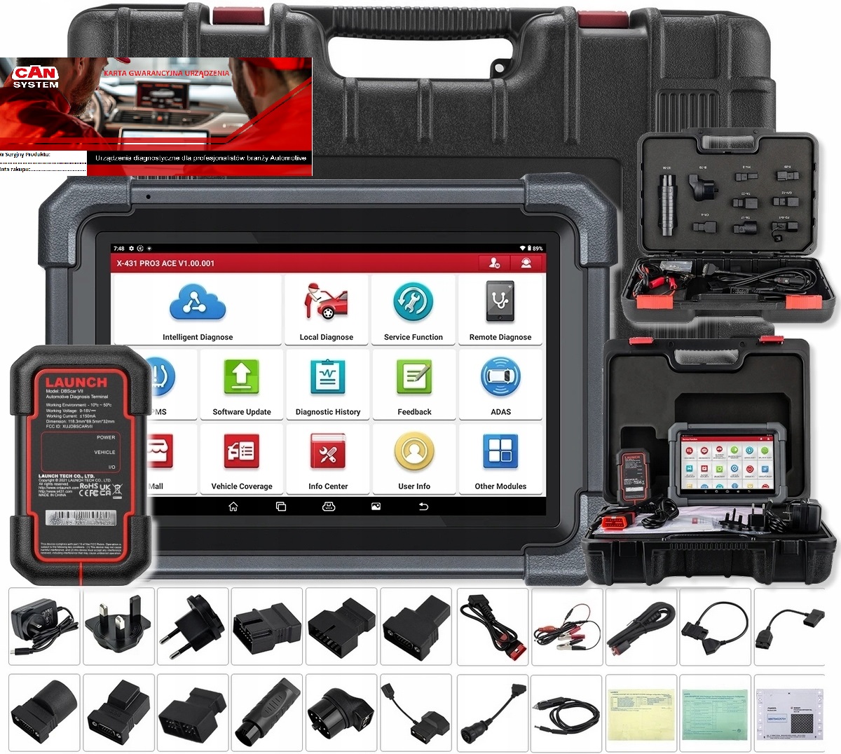 Launch X431 Professional Pro3 Ace V5.0 10 palcov 2025 Dealer Poľsko