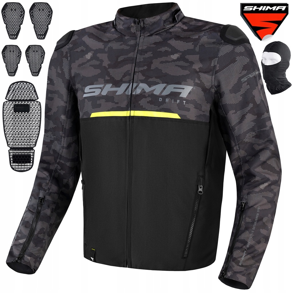 Moto Bunda Shima Drift Men Camo Textil Air Force Darčeky