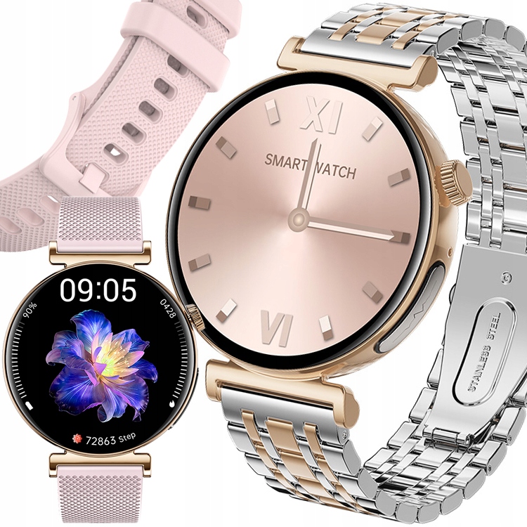 Chytré Hodinky Dámské Hodinky Ekg Tlak Srdeční Frekvence Hovory Smart Watch Menu Pl