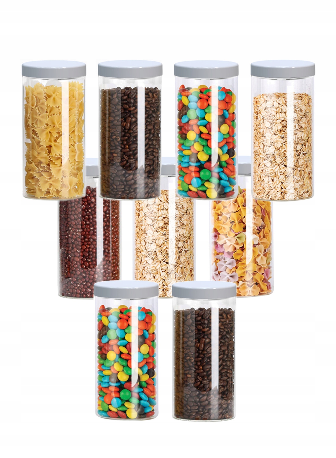 

Pojemnik słoik plastikowy 1,5L makaron 1500ml x9 B