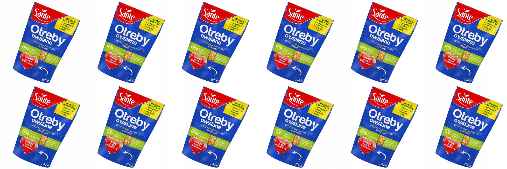 Levně 12 x 200 g Sante Ovesné otruby s vysokou vlákninou