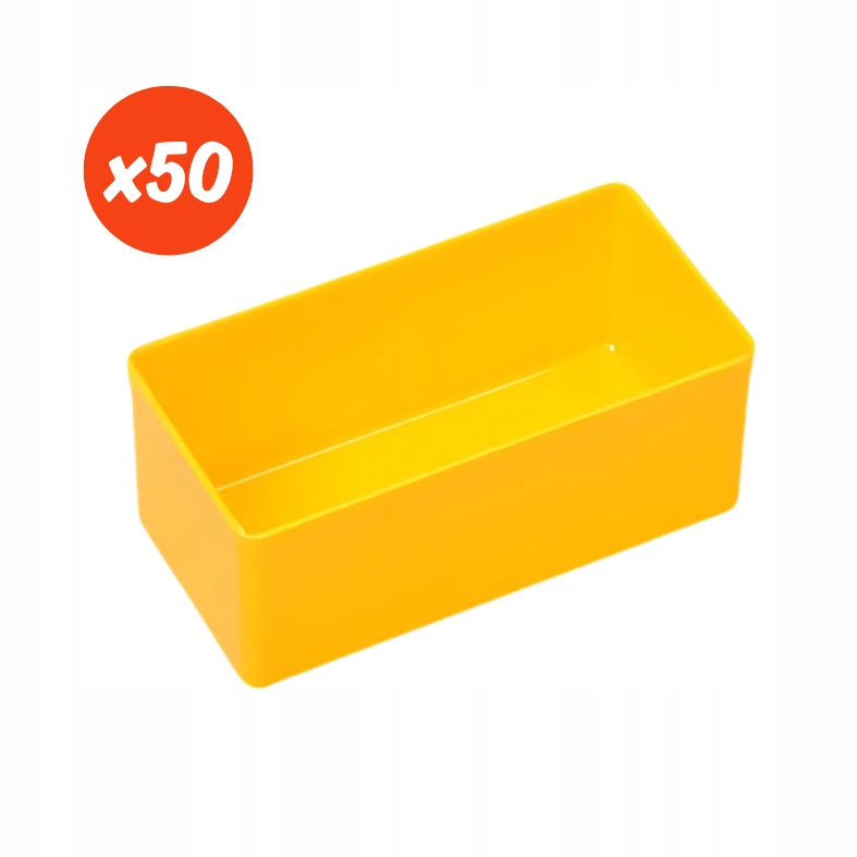 Sada žlutých vnitřních nádob 108x54x45 mm 50 kusů