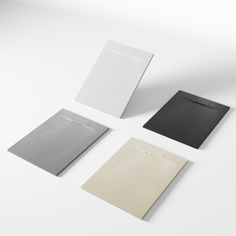 BRODZIK PRYSZNICOWY KAMIENNY PROSTOKĄTNY SLIM MIKO CZARNY 100x80 CM Marka Hydrosan