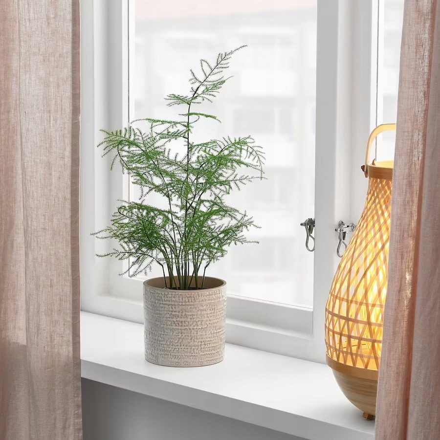 SZTUCZNE KWIATY FEJKA SZPARAG LEKARSKI 45CM ROŚLINA DONICZKOWA Marka Ikea