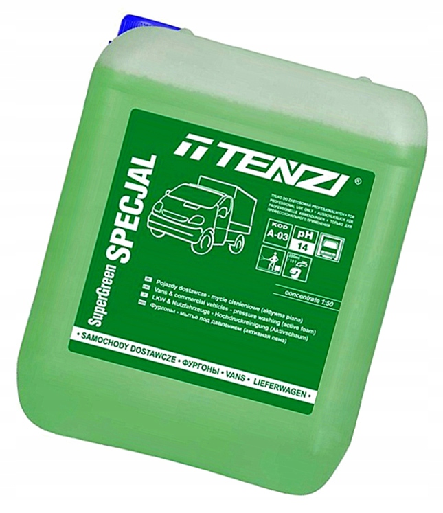 TENZI SUPER GREEN SPECJAL SILNA PIANA DO MYCIA 10L N6D09