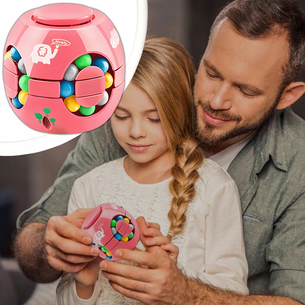 KOCKA PUZZLE KIRAKÓS JÁTÉK MÁGIKUS STRESSZOLDÓ LOGIKAI JÁTÉK RÓZSASZÍN Gyártó kódja UKŁADANKA LOGICZNA ANTYSTRESOWA CUBE KOSTKA