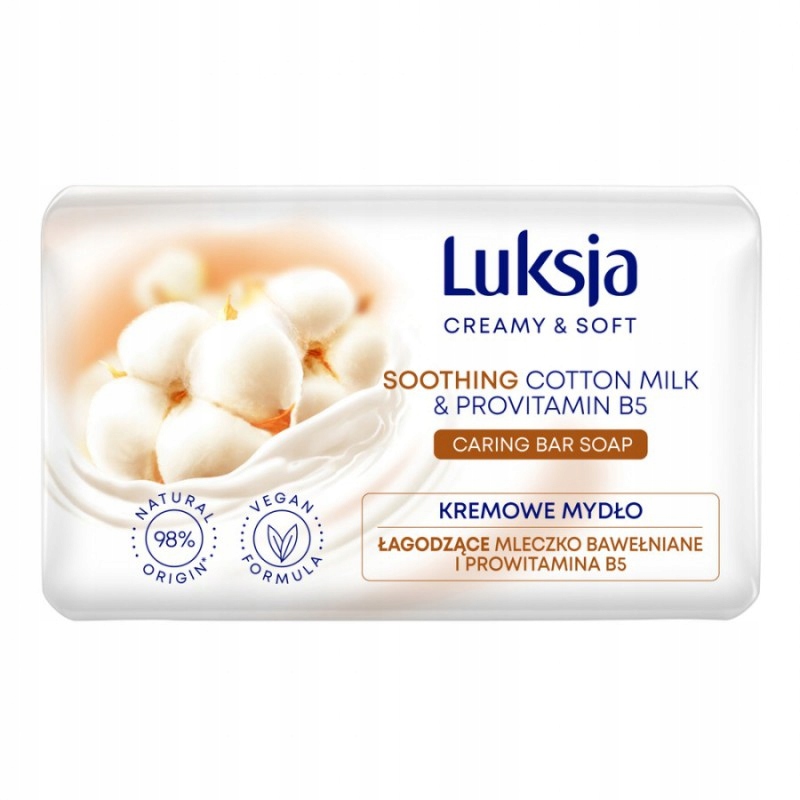 Mydło w kostce Luksja Creamy Soft Bawełna Cotton B5 100g 72 szt (Karton)