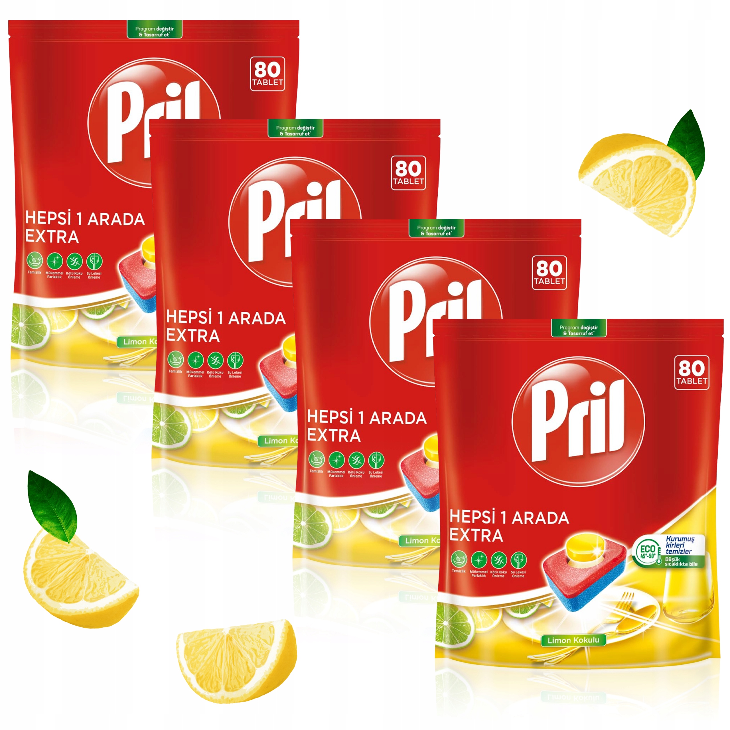 Levně tablety do myčky Pril All in One Extra Lemon Set 320 Kusů
