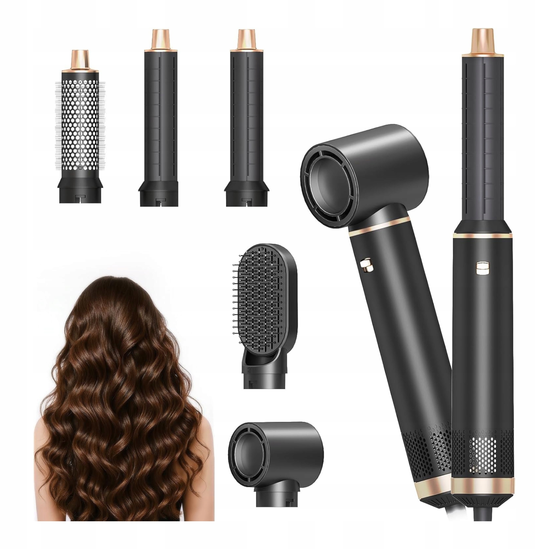 Multifunkční vysoušeč vlasů 5v1 Automatická kulma na vlasy 1000 W