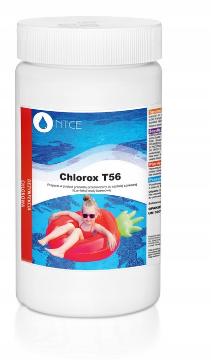 CHLOROX T56 GRANULAT CHLOROWY CHLOR DO BASENU 1KG