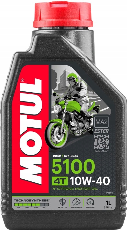Motul Olej Motul 10W40 1L 5100 4T Motocykyklowy