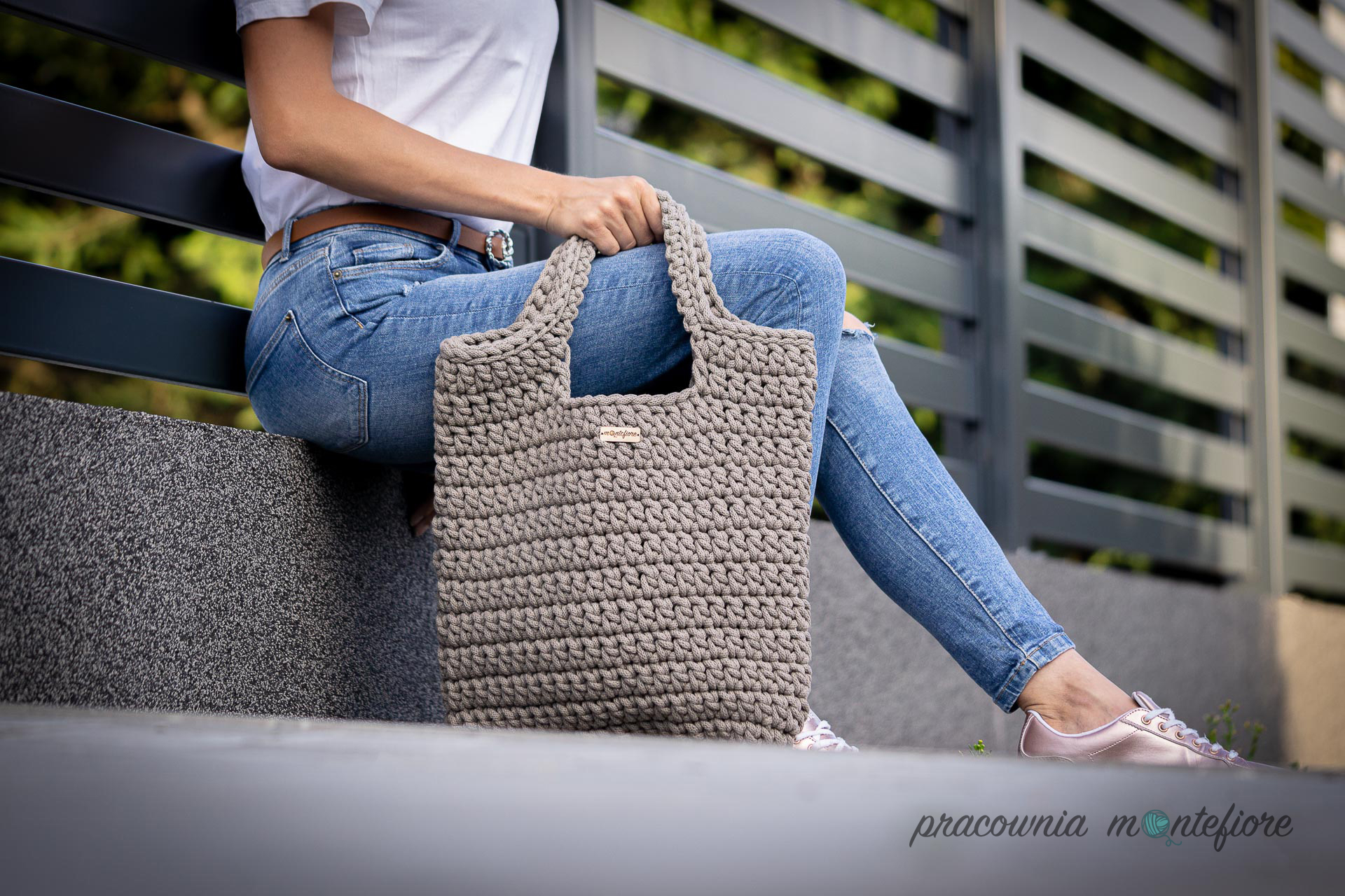 TORBA TOREBKA NA RAMIĘ Z BAWEŁNY HANDMADE KOLORY Kod producenta TC16