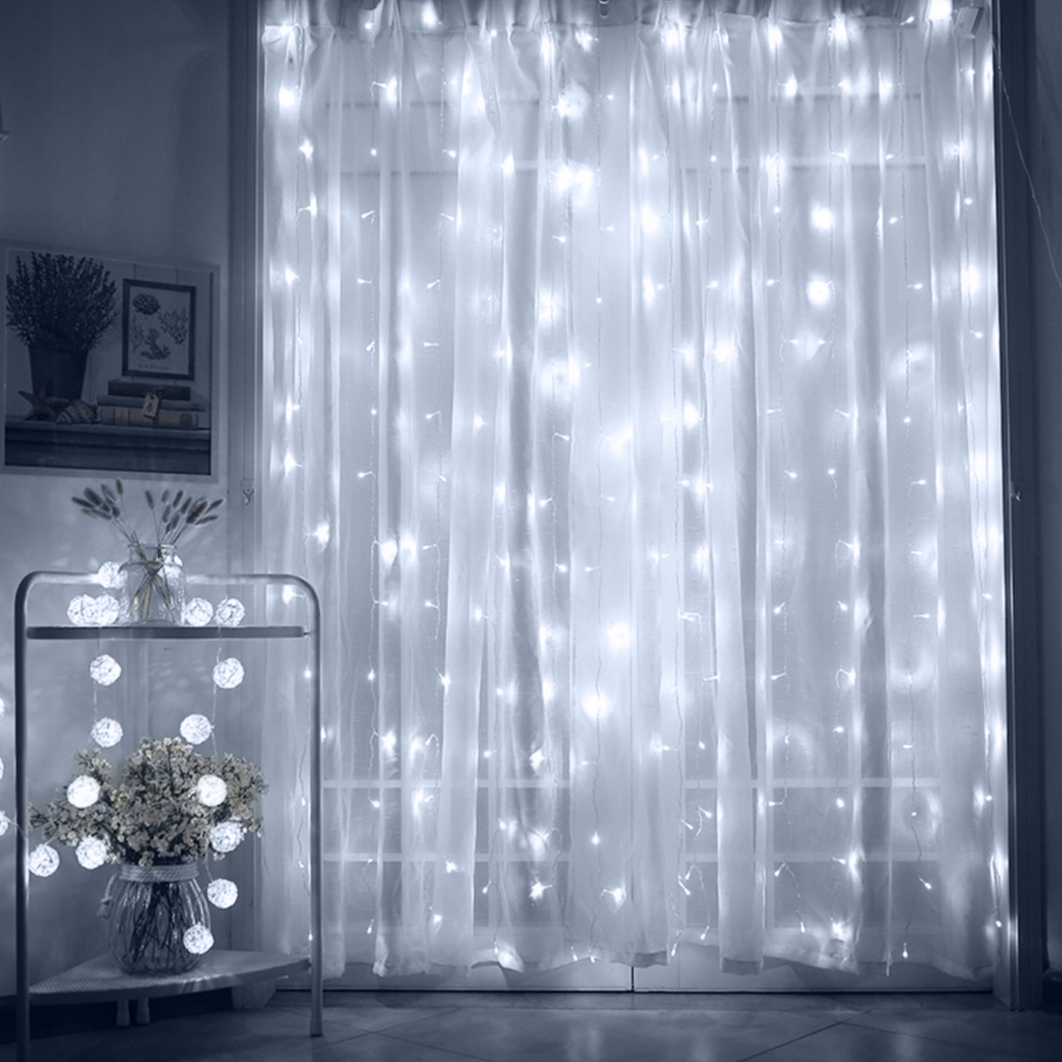 

Kurtyna Sople 300 Led Drucik 3X3 Biała Zimna 300L