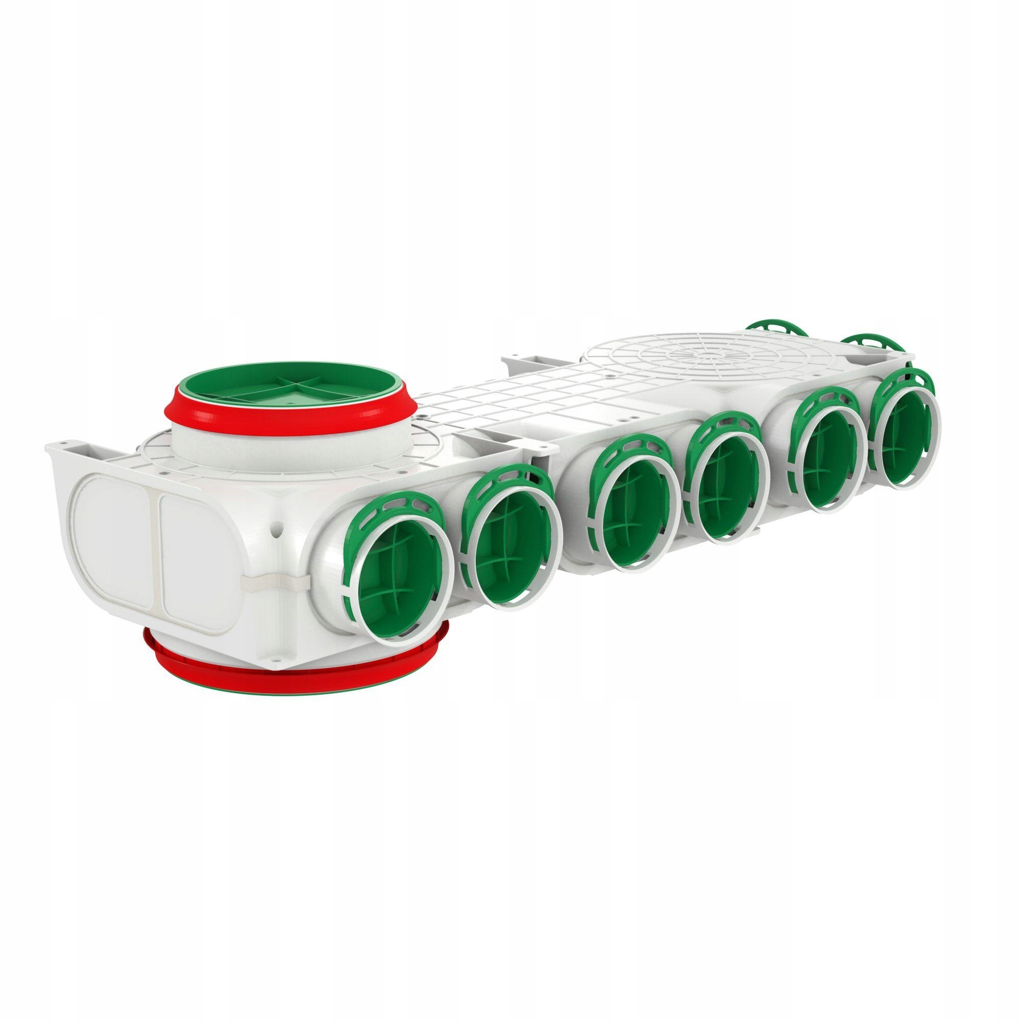 Awenta Rozvodná Skříň Pro Průchod Rekuperace VCBR160/200 Levá 8x90