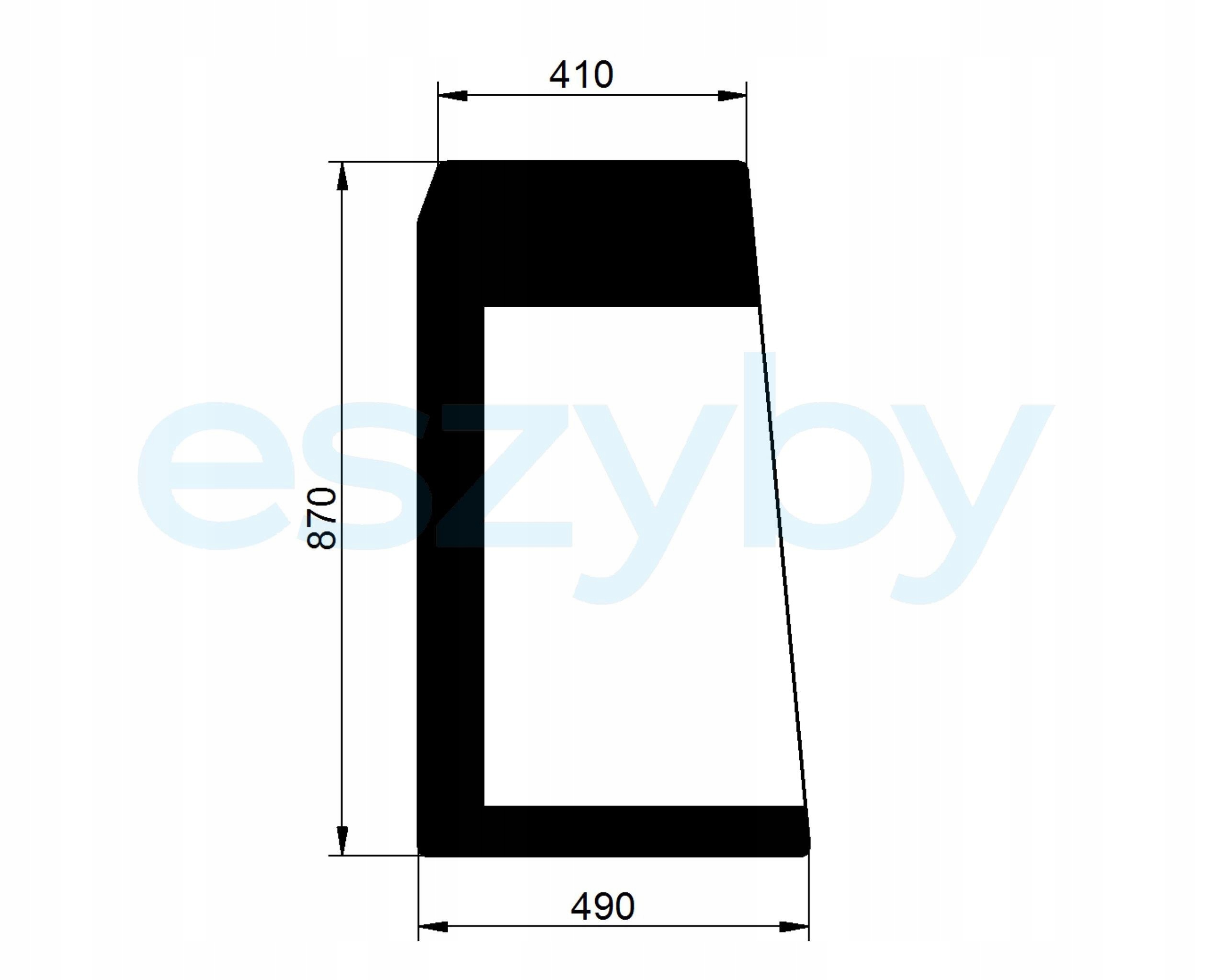 sklo minibagr Komatsu Pc zadní levý 22M5424231