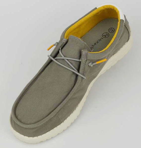 Pánské Šedé Mokasíny Mckeylor vel. 42 S Uzávěrem Dárek