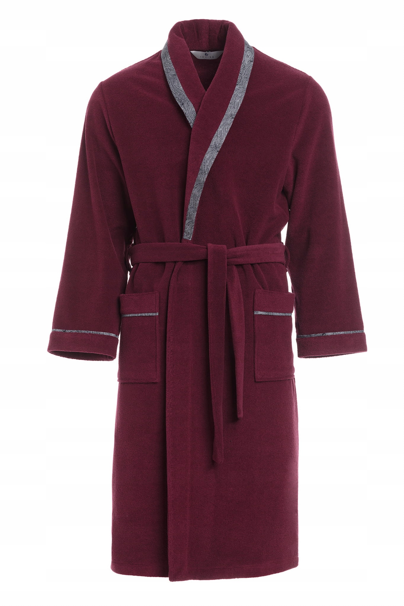 Pánský župan na zimu teplý RE-400 Bordový M