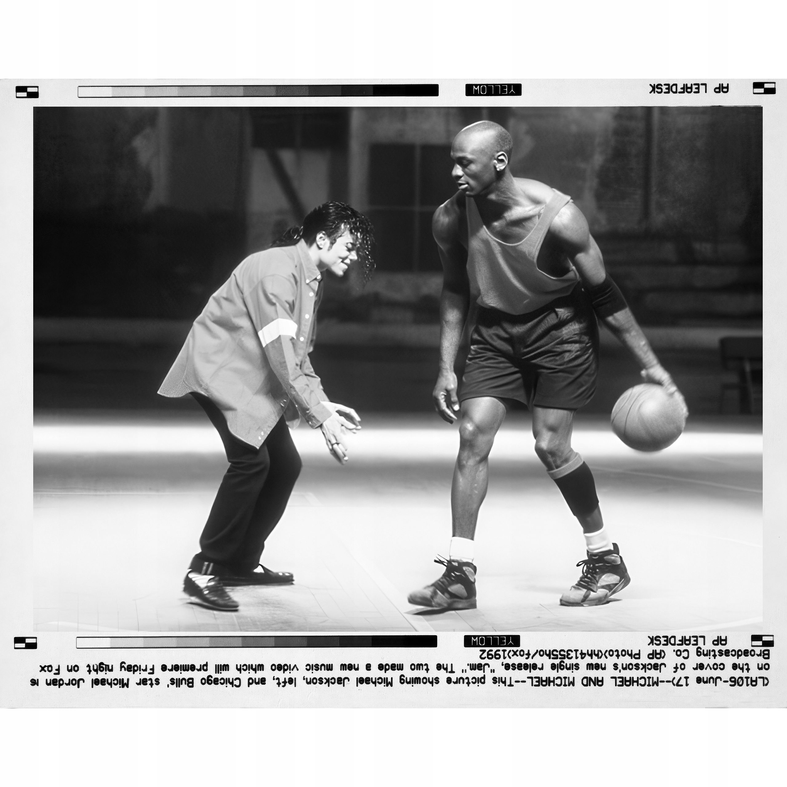 Michael Jackson Michael Jordan Jam 1992 Plakát Premium