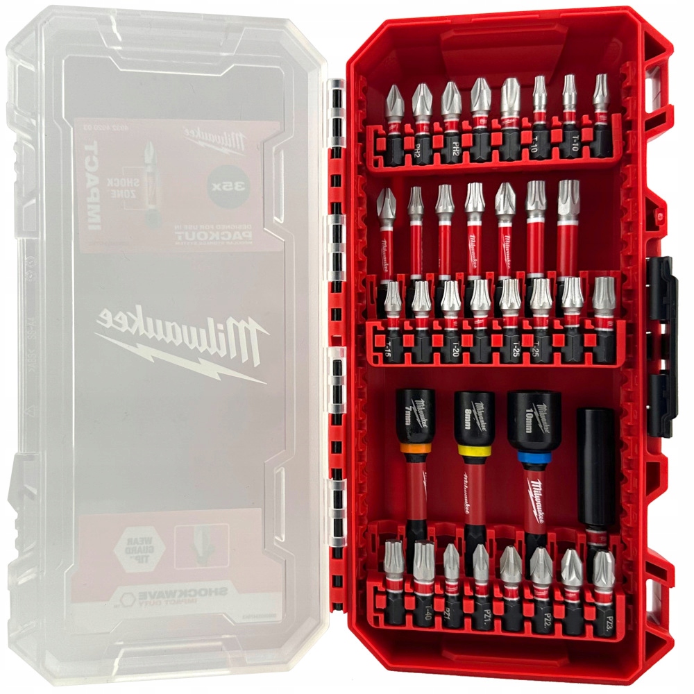 Zestaw bitów udarowych (35 szt.) Shockwave Impact Duty Milwaukee 4932492003