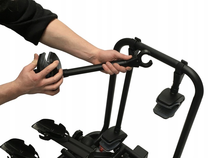 BAGAŻNIK ROWEROWY NA HAK AGURI ACTIVE BIKE 4 ROWERY UCHYLANY BLACK 13-PIN Długość 74 cm