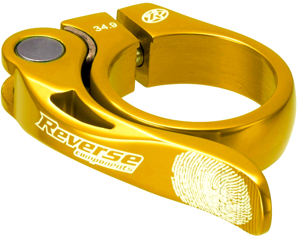 Obejma Podsiodłowa Zacisk Reverse Seat Clamp Long Life 34,9mm Złota Gold