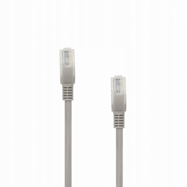 Kabel sieciowy Sbox UTP CAT6 5m, złocone wtyki RJ45, szary
