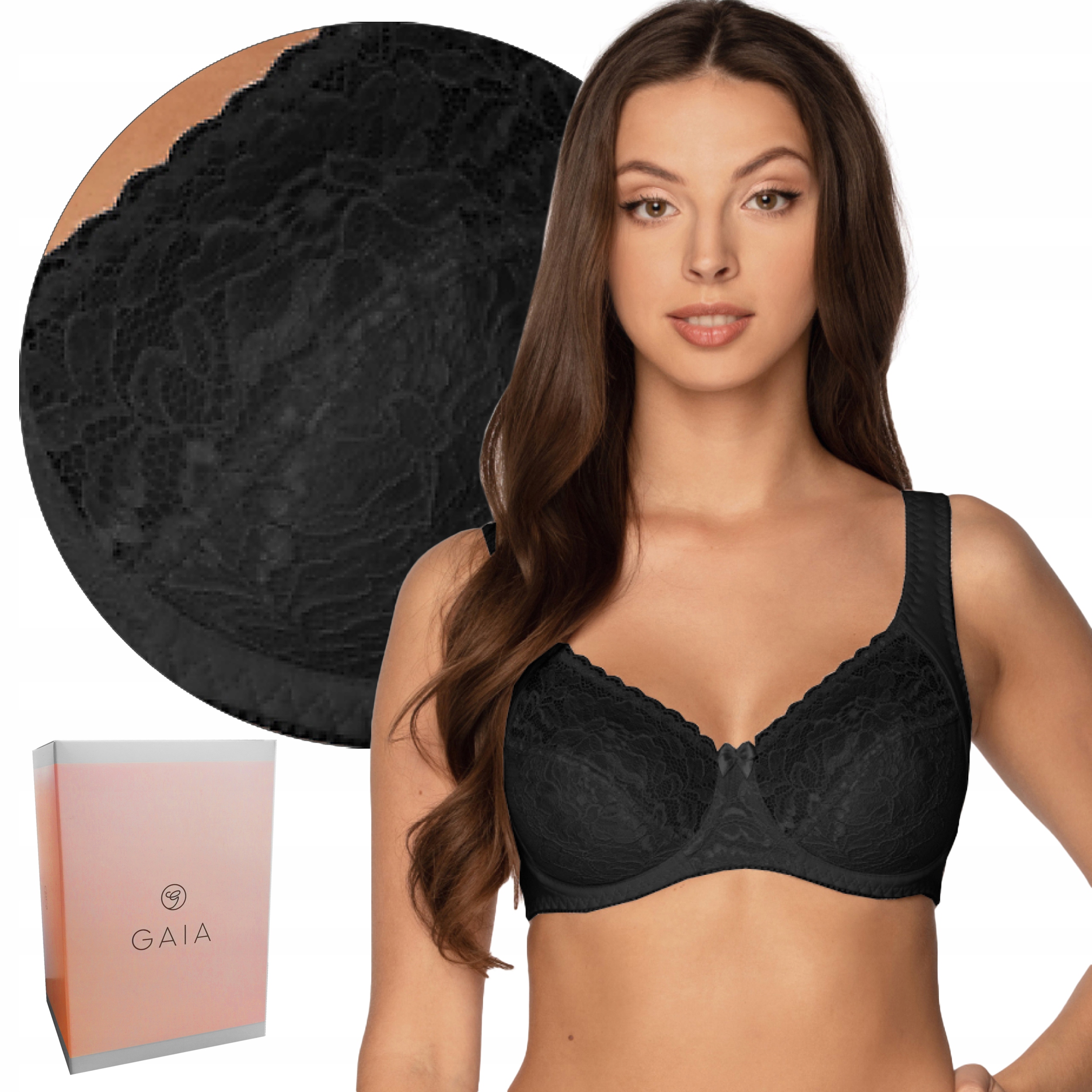 

Miękki biustonosz Gaia 1160 Arabela Czarny, 95E