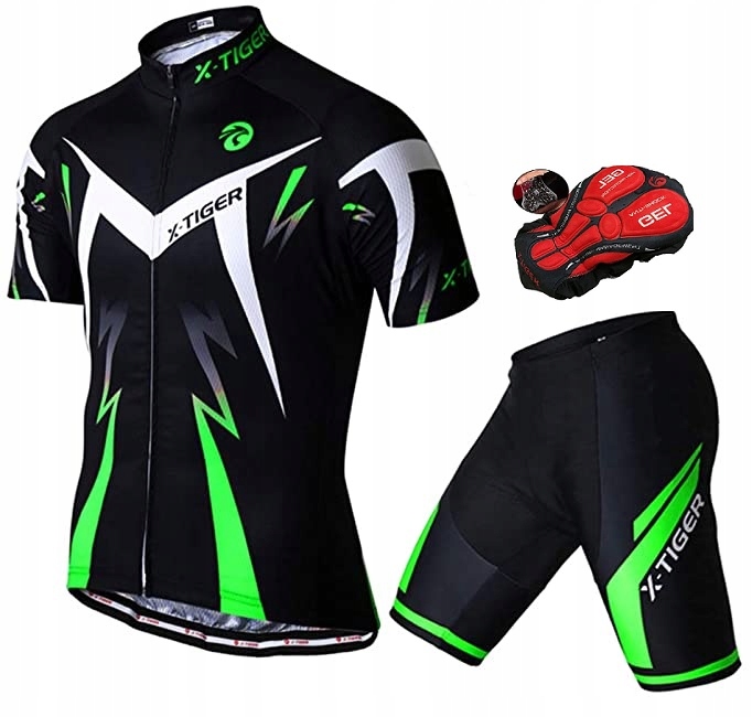 

Strój Rowerowy Kolarski Spodenki Żel Koszulka 4XL