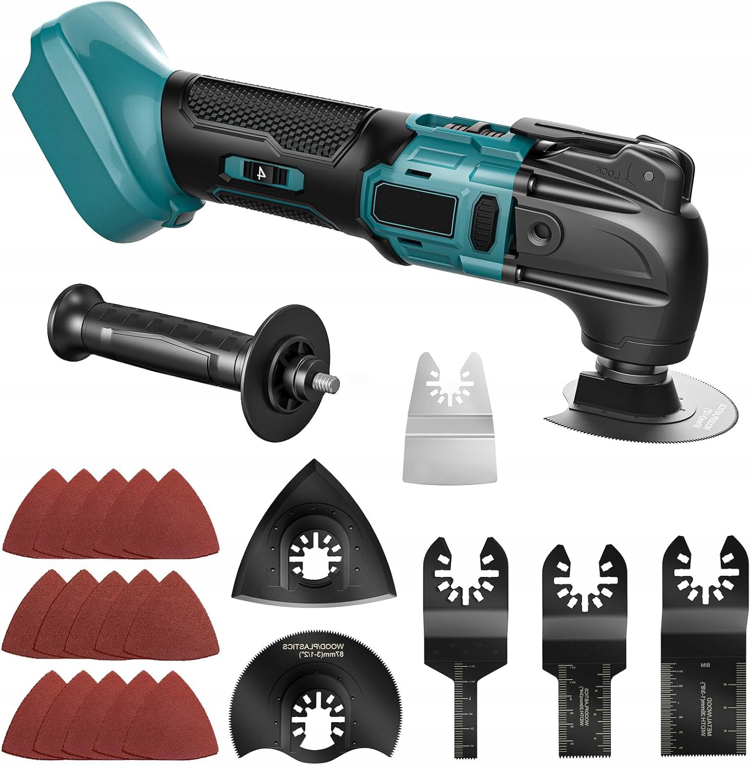 Akumulatorowe Narzędzie Wielofunkcyjne Multitool Z 6 Prędkościami 18V 300W