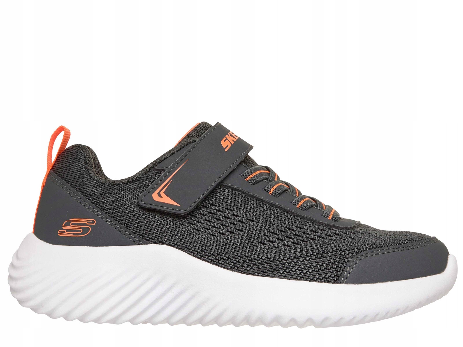 Skechers Bounder 403905L Char Buty Dziecięce Szare Na Rzep Gumki