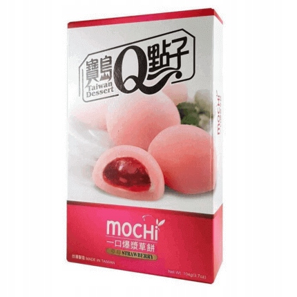 

Ryżowe mochi o smaku truskawki Taiwan Dessert 104g
