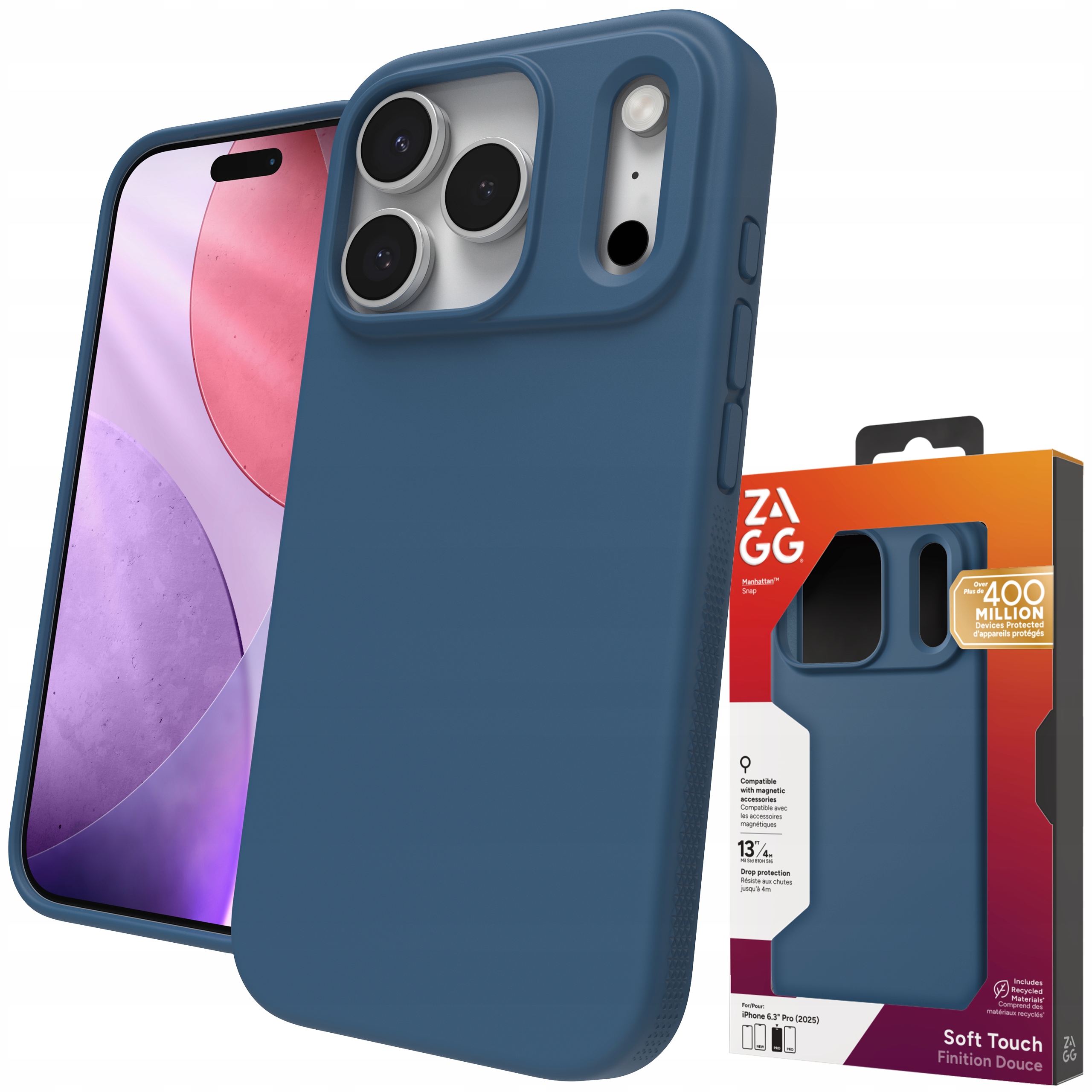 Zagg Manhattan Snap Case Pouzdro s MagSafe pro iPhone 17 Pro Cover