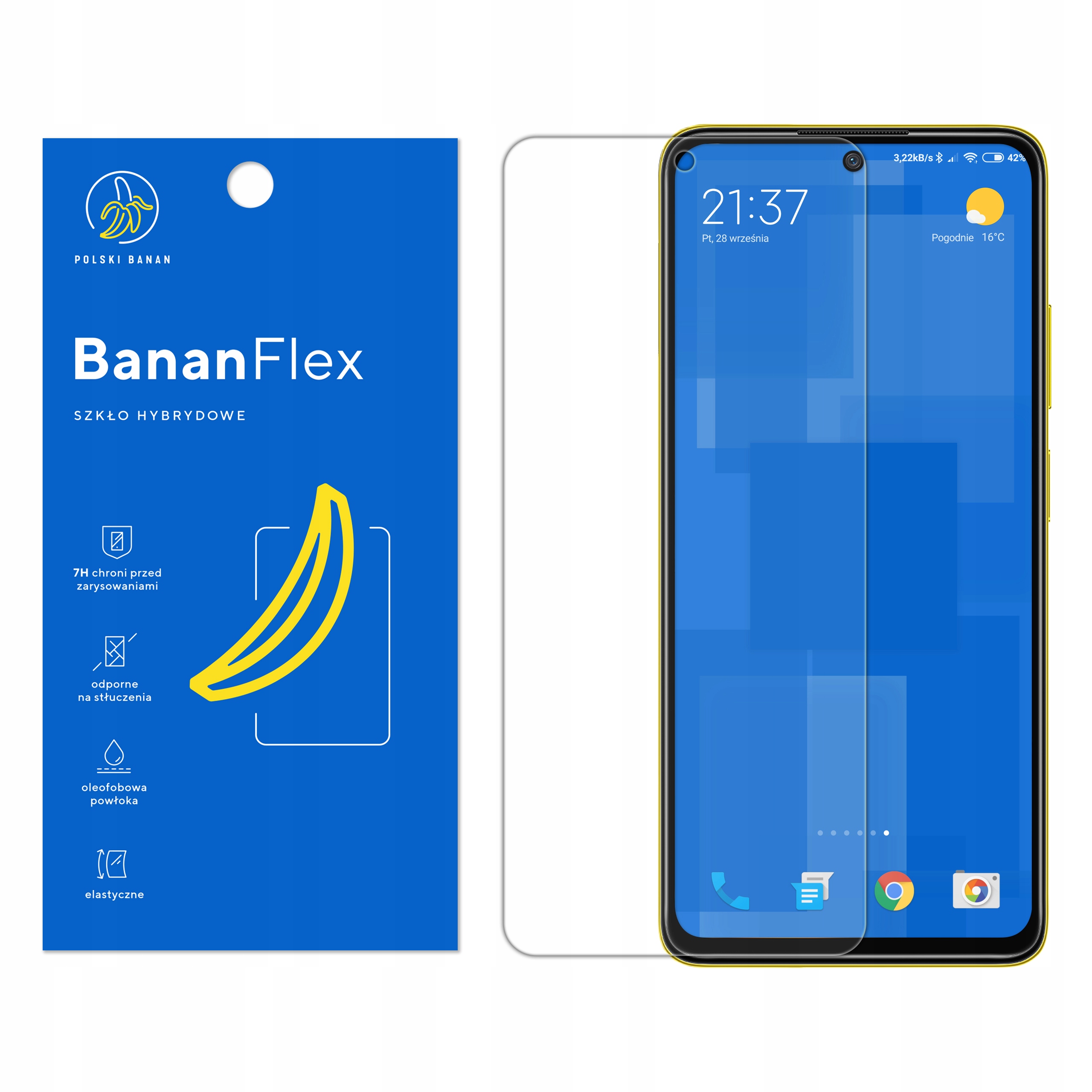 

Szkło Hybrydowe 7H do Xiaomi Poco X4 Pro 5G