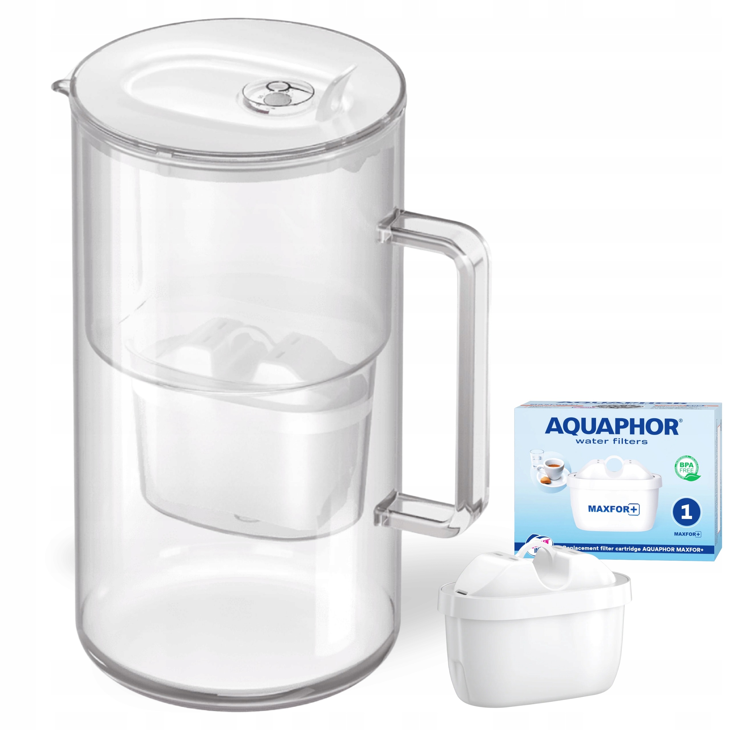 Filtrační konvice na vodu Aquaphor Glass 2,5L skleněná filtr Maxfor+