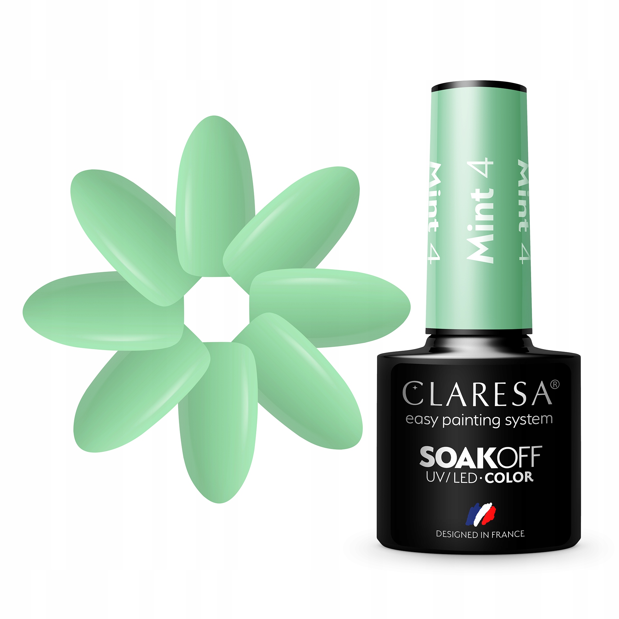 

Claresa Miętowy Lakier Hybrydowy 5ml Mint 4
