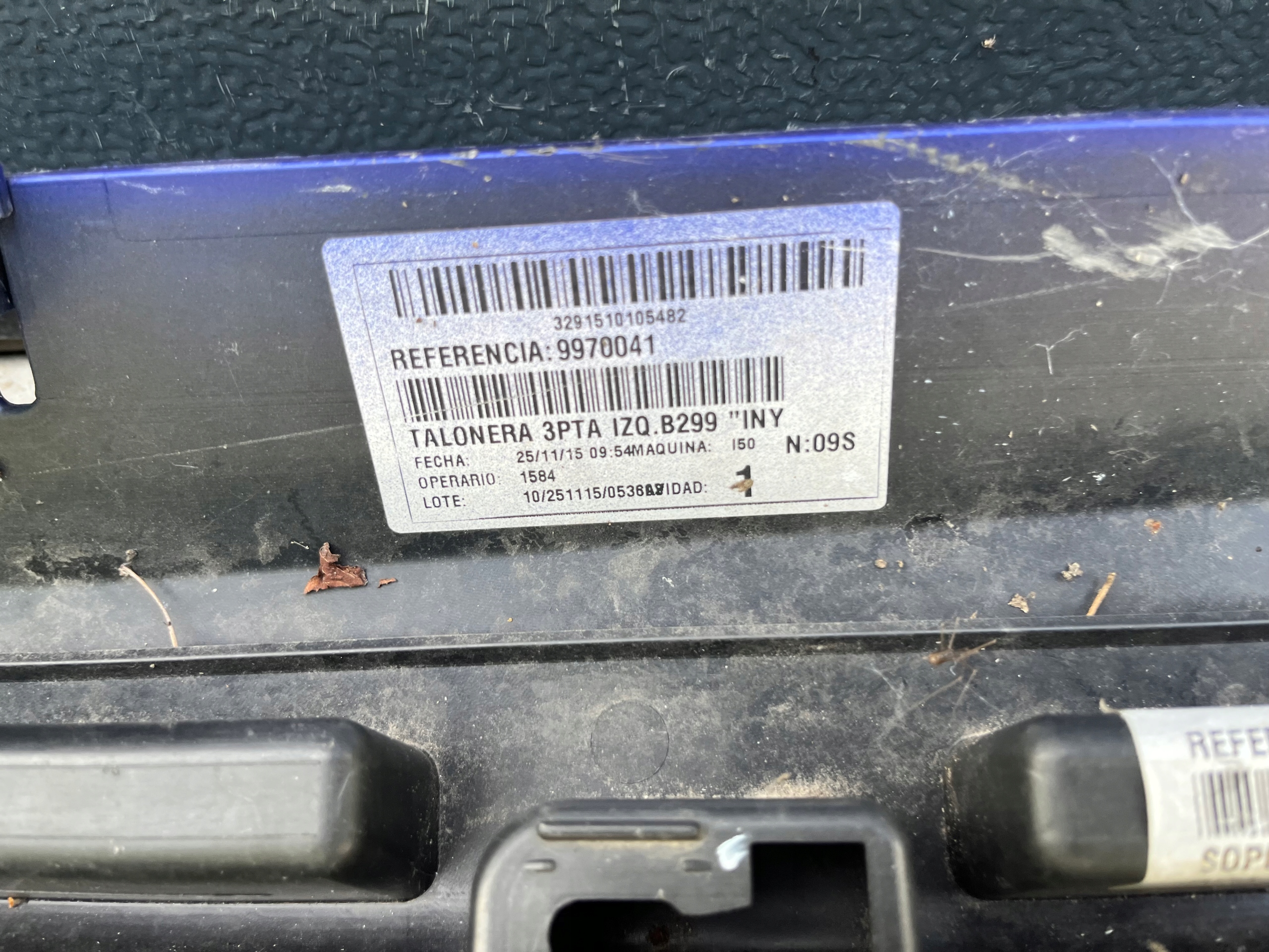 Ford Fiesta Mk7 St Line Lift moulding threshold left