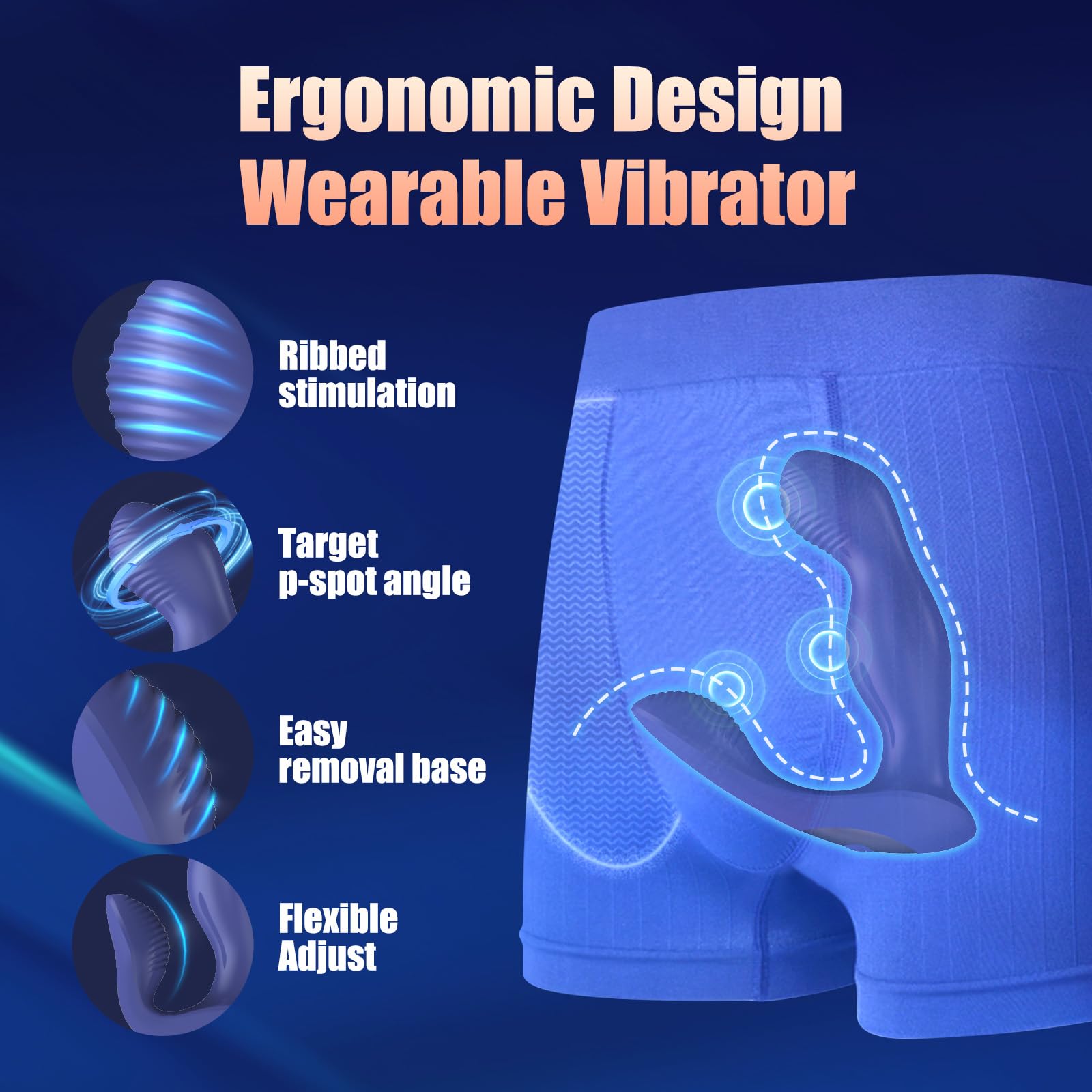 ANALVIBRATOR Zestaw Wibratorów Dla Mężczyzn Masażer Prostaty Z Pilotem — miniatura 5