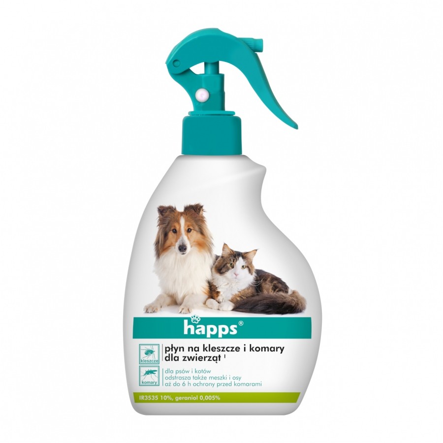 

Płyn Happs na komary i kleszcze dla zwierząt 200ml