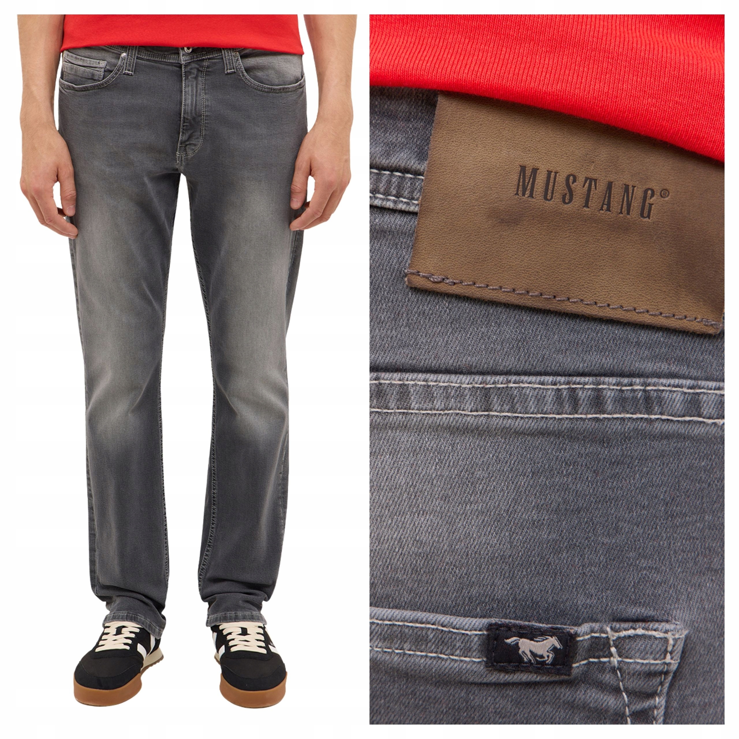 Mustang Vegas Pánské džíny střihu Slim Fit, černé, W36 L32