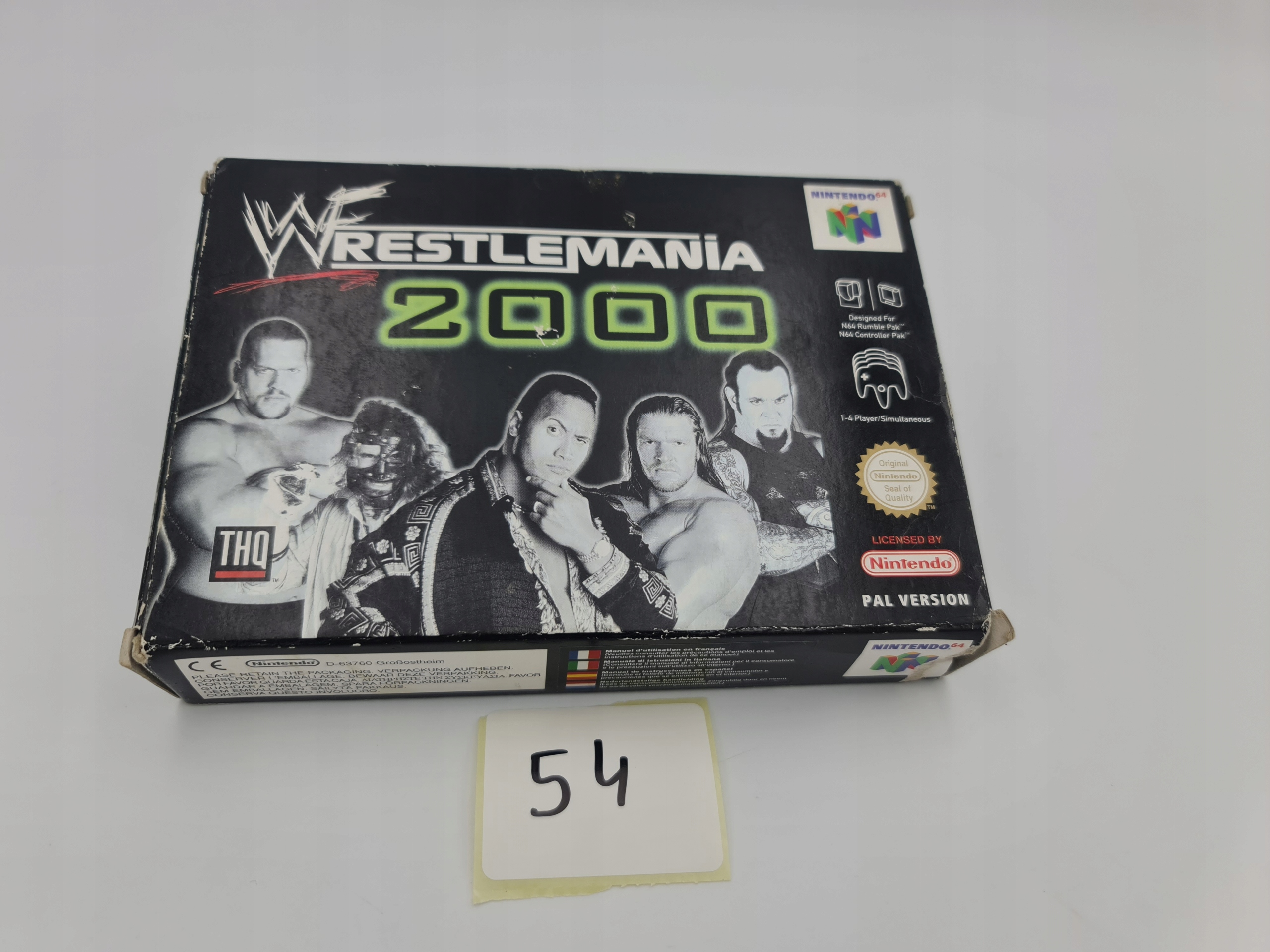 NINTENDO 64 WRESTLEMANIA 2000 KARTON BOX PAL VERSI Producent Nintendo