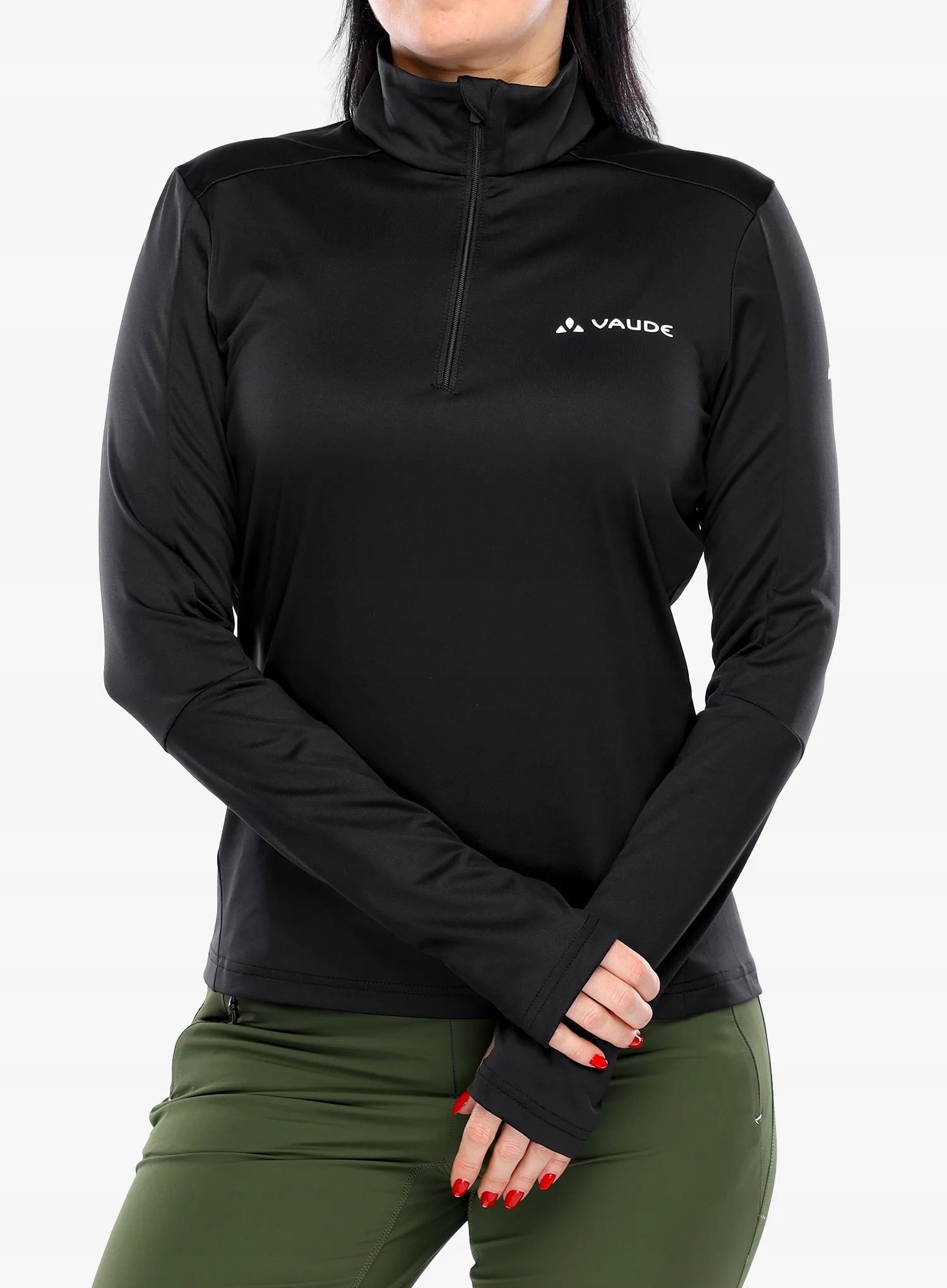 Bluza polarowa damska Vaude Livigno Halfzip II black uni 40 (M)