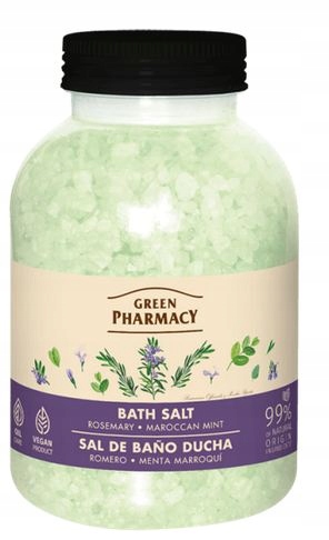 Green Pharmacy Sól do kąpieli Rozmaryn i Marokańska mięta 1000 g
