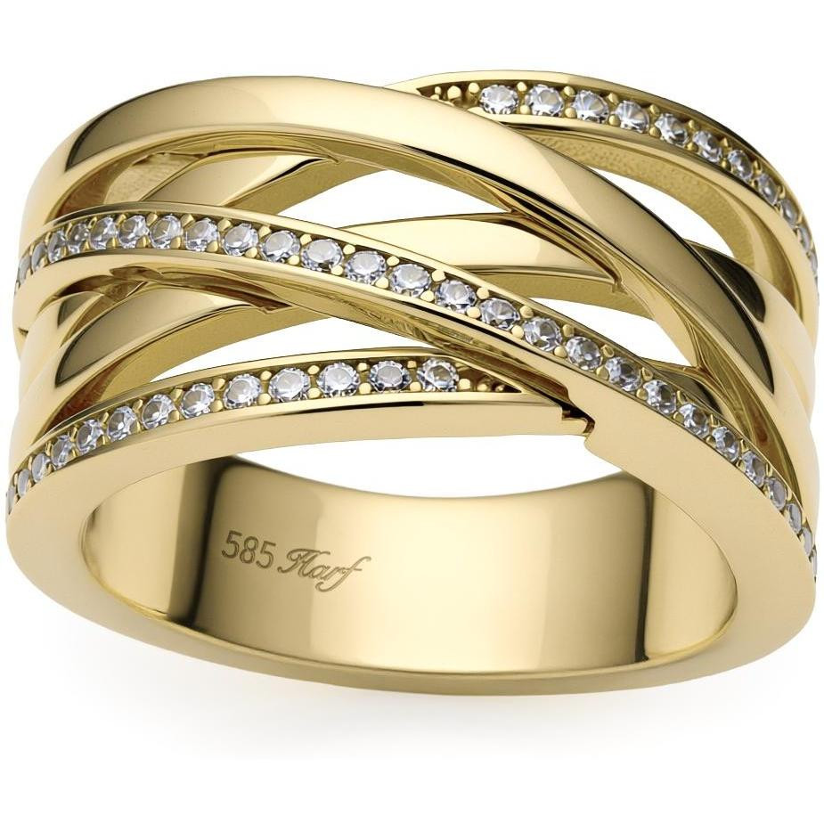 Prstýnek Harf zlato 585 R-16