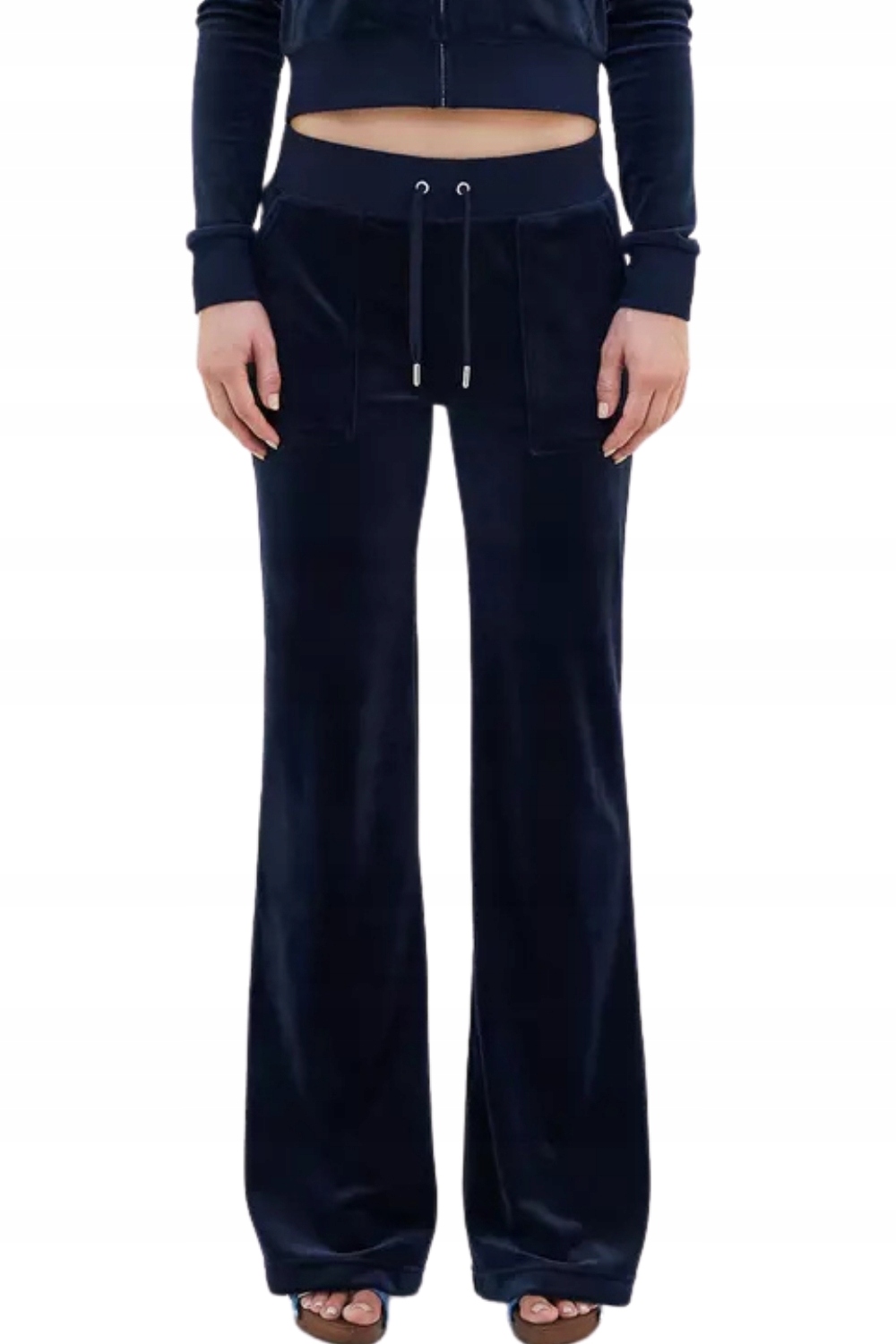 Juicy Couture Tmavě modré dámské tepláky Layla Low Rise Pocket S