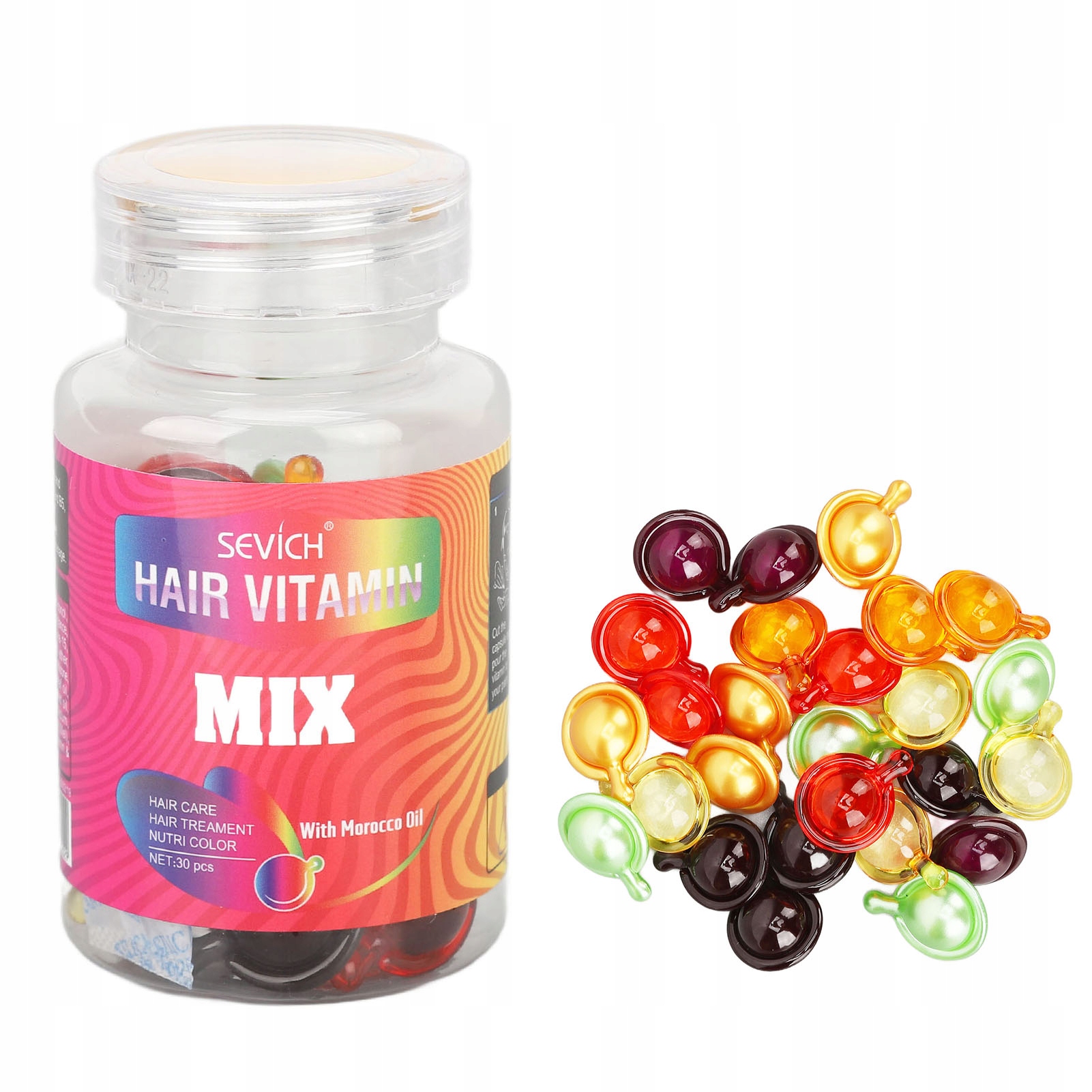 KAPSUŁKI HAIR VITAMIN MIX OLEJKI 30SZT WYGŁADZEN