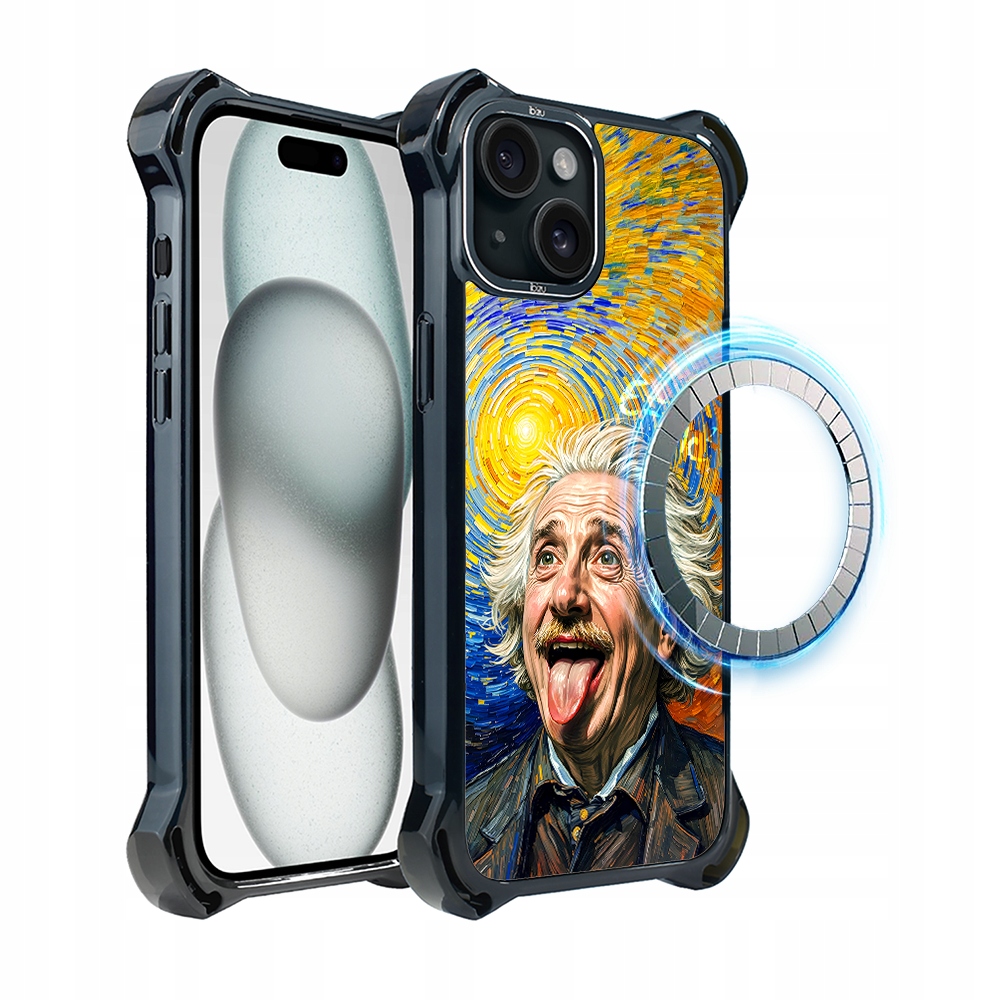 Pouzdro pro iPhone 15 Plus Ibizu DropGuard Ultra s MagSafe, Einstein